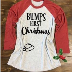 Bumps first Christmas maternity long sleeve